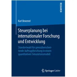 Steuerplanung bei internationaler Forschung und Entwicklung, Fachbücher von Karl Broemel