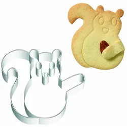 BIRKMANN Ausstechform Knuddel-Keks Eichhörnchen, Ausstecher, Plätzchenform, Keks, Plätzchen, Edelstahl, 10.7 cm, 197275