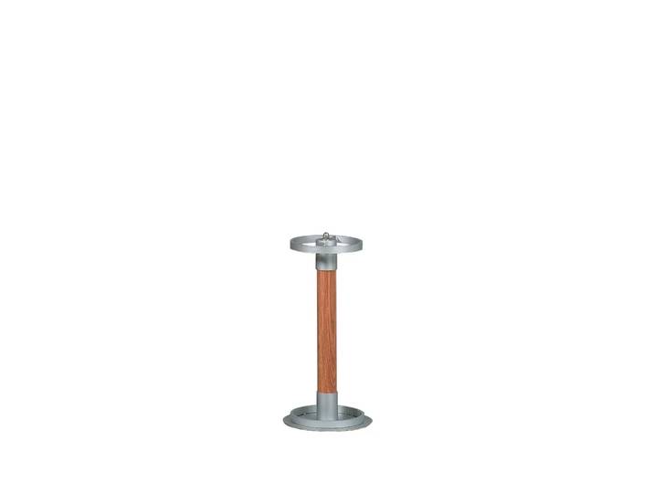 Scherlin Porte-parapluie chêne, fer laqué argent