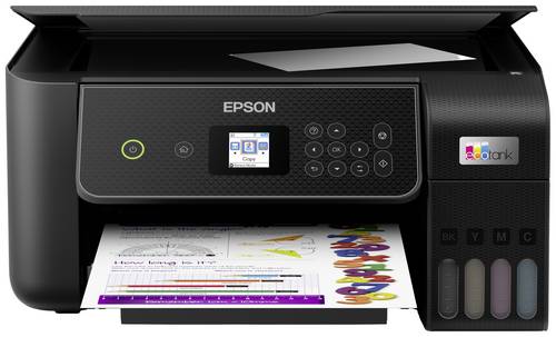 Epson EcoTank ET-2870 Inkjet MFP Multifunktionsdrucker Tintenstrahl Farbe A4 Drucker, Scanner, Kopierer Duplex, Tintentank-System