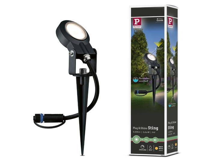 Paulmann Plug & Shine LED Gartenstrahler Sting Einzelspot