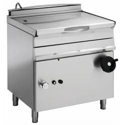EURAST - Gas-kippbratpfanne mit handrad 50 liter - 800x700x900 mm - 12 Kw - 48680317