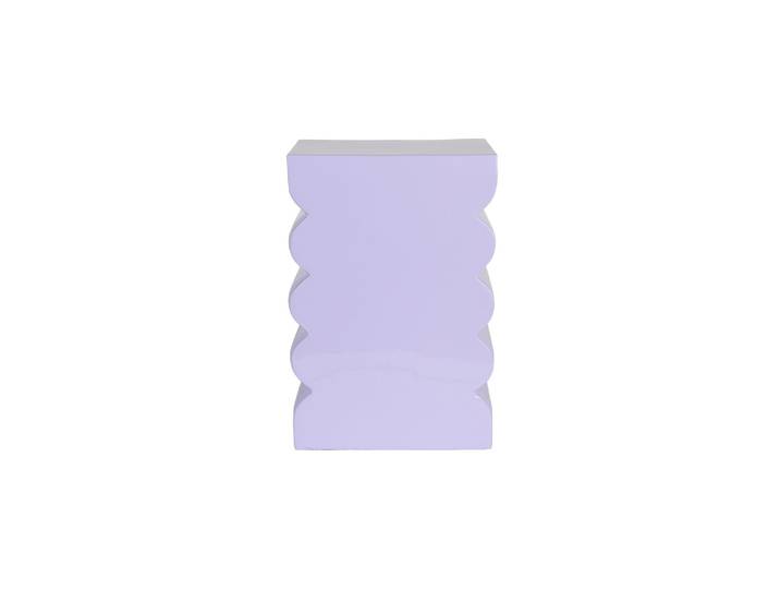 Tabouret en aluminum violet Curves