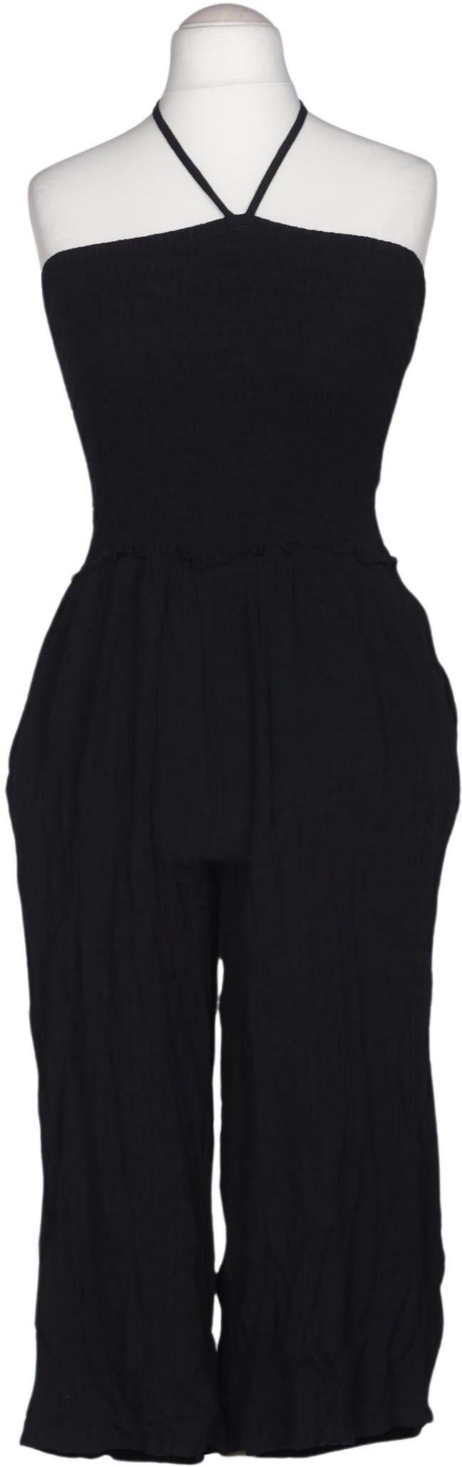 Next Damen Overall oder Jumpsuit, Schwarz, Gr. EU 42, kein / Etikett - Second Hand