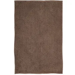NYVI Badematte NYVISpa Chenille - Badezimmerteppich - Rutschfest, Saugfähig, Schnell Trocknend, Fußbodenheizung geeignet, Waschbar, Weich Farbe:Taupe;Größe:Badematte 70x120 cm