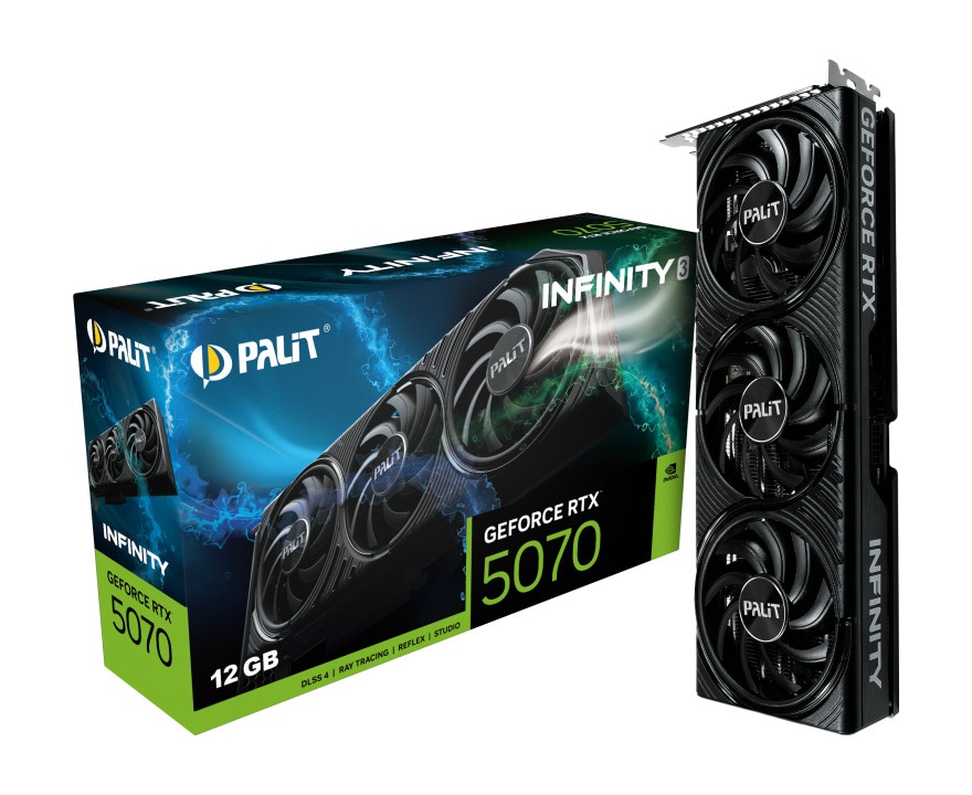 PALIT GeForce RTX 5070 Infinity 3 12GB Grafikkarte HDMI/DP NE75070019K9-GB2050S