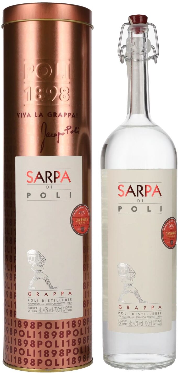 Poli Grappa Sarpa di Poli 40% Vol. 0,7l in Tinbox