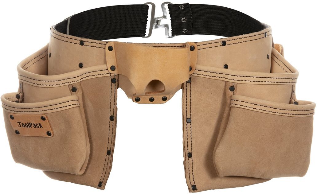 Cintura porta attrezzi industriale ToolPack in pelle Nubuck