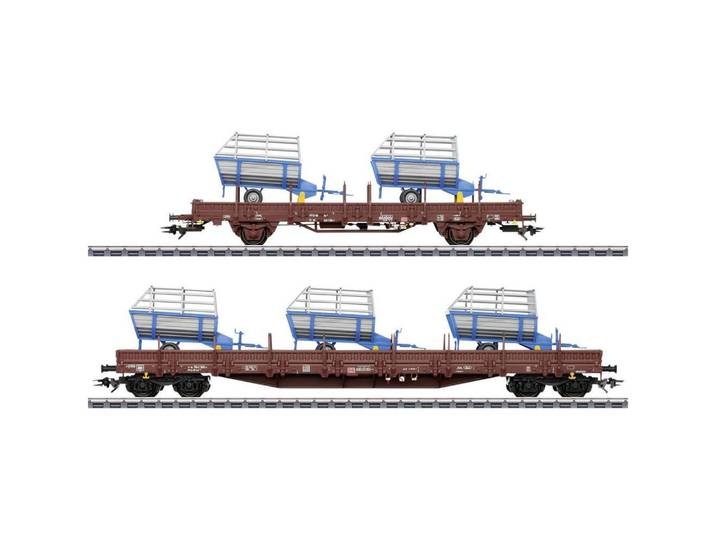 Märklin Güterwagen H0 2er-Set Rungenwagen Ks447 der DB AG, MHI 46407