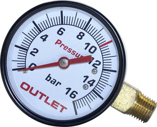 Aerotec Manometer 9052069 Anschluss (Manometer): Rückseite Außengewinde 1/4" 1St.