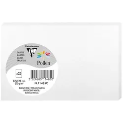 Pollen 250x Pollen, Karten 82x128 mm, 210g - Perlmuttweiß 11485C