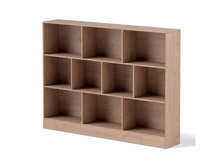 Bibliothèque - HELLOSHOP26 - 10 cases - Bois - 140 x 24 x 104 cm - Design moderne