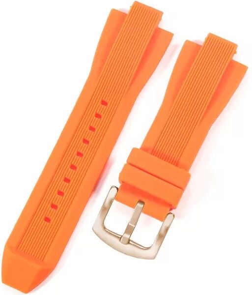 INF Silikon-Ersatzarmband kompatibel mit Michael Kors MK8184 8729 9020 – Komfortabel & Wasserdicht Orange