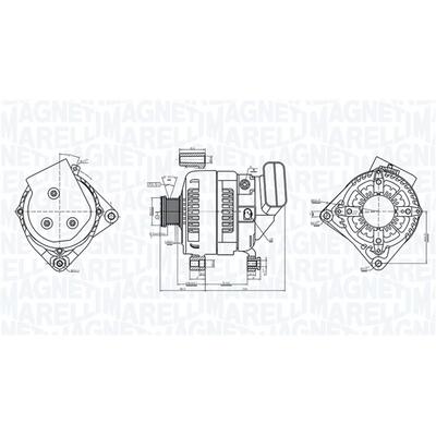 MAGNETI MARELLI Generator 063377578010 für BMW