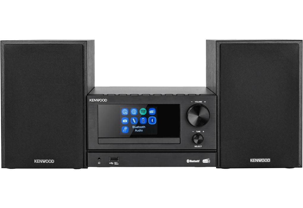 Kenwood M-7000S-B Home-Audio-Minisystem DAB+, FM 30 W Bluetooth (Schwarz)