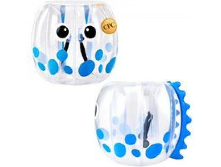 VEVOR 2 x Aufblasbare Bumper Sumo Bälle 1,2 m für Jugendliche Stoßball Blau für Garten, Camping, Picknick, Rasen & Outdoor, 0,5 mm Starkes PVC, Heißverschweißte Griffe & Stabil Sitzende Schultergurte