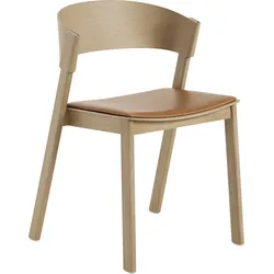 Cover Stuhl helle Eiche mit gepolstertem Sitz