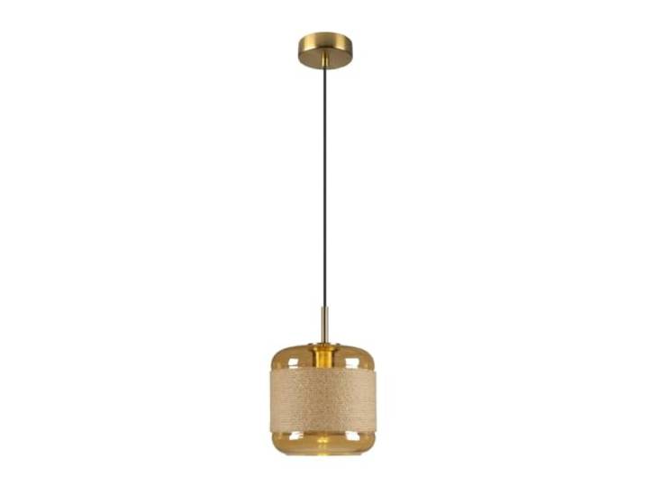 SLV PANTILO ROPE 20, Pendelleuchte, 250cm, E27, 15W, gold