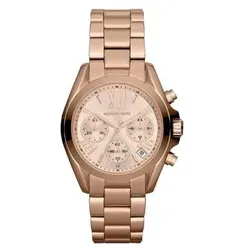 Michael Kors MK5799 Damenuhr MINI BRADSHAW, 36 mm Gehäusegröße, Quarz-Chronographenwerk, Edelstahlarmband