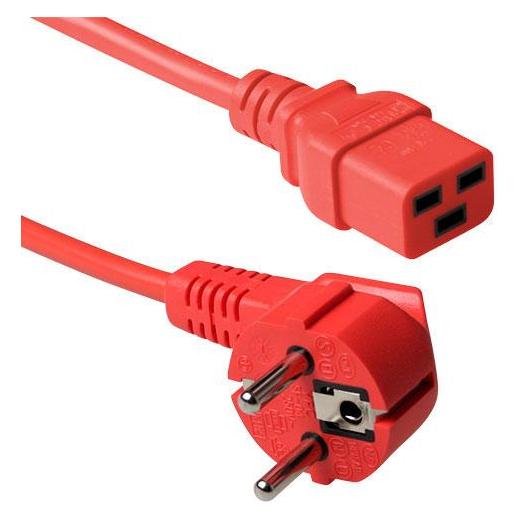 ACT Powercord mains connector CEE7/7 male (angled) (1.20 m, CEE 7/7) (AK5168)