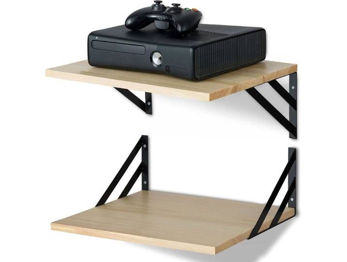 Étagère murale flottante - EVERWOL - Profondeur 30 cm - Longueur 40 cm - Épaisseur 1 5 cm - Supporte jusqu'à 18 kg