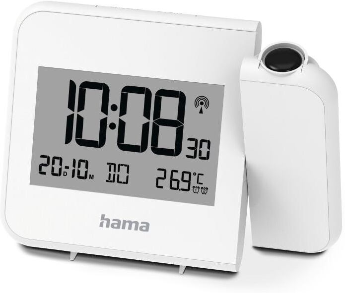 Projektionswecker HAMA "Hvar", weiss (weiß), Wecker, Projektionswecker weiß Einheitsgröße