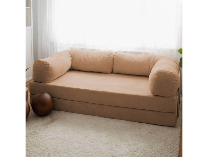 Bettsofa Nook Braun Samtstoff B 200 T 100 cm - Bettsofa