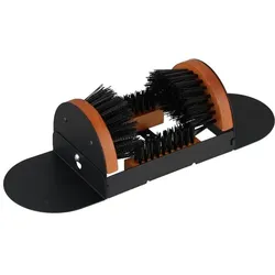 Relaxdays Schuhabstreifer mit Rundum-Bürsten Braun,Schwarz