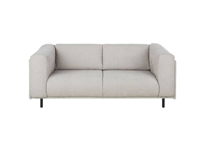2/3-Sitzer-Sofa mit Bezug aus hellgrauem Cordsamt
