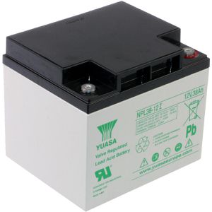 Yuasa AGM-Batterie NPL38-12I, 12 V, 38 Ah, M5 Anschluss
