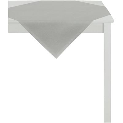 Mitteldecke APELT "ALASKA, LOFT STYLE, Rips Uni", grau, B:93cm L:93cm, Baumwolle, Polyester, Tischdecken, Mitteldecke