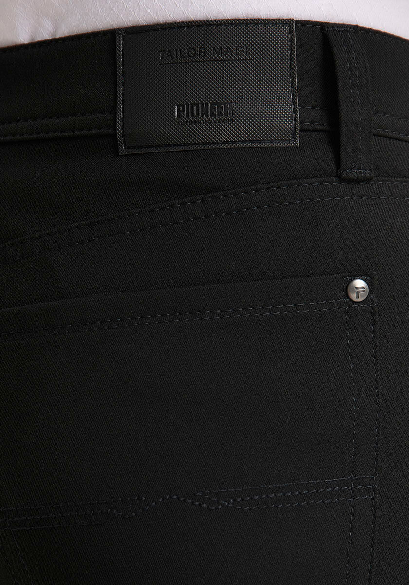 Stretch-Hose "Rando", Herren, Gr. 36, Länge 34, schwarz, Web, Obermaterial: 48% Polyester, 48% Viskose, 4% Elasthan, PIONEER AUTHENTIC JEANS, normal lang, Hosen Stretch-Hose, Ceramica schwarz 36, Länge 34