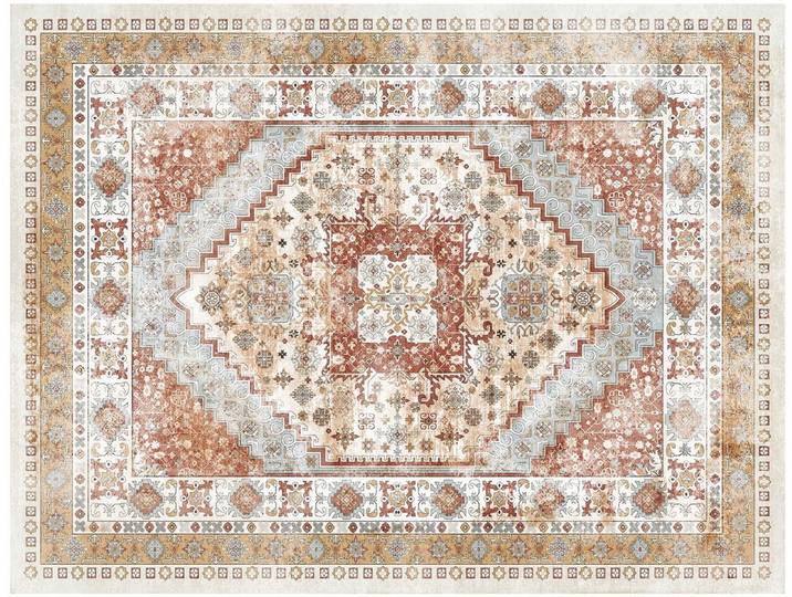 VEVOR Woonkamertapijt 2743x3658MM Antislip Vintage Stijl Bruin/Rood