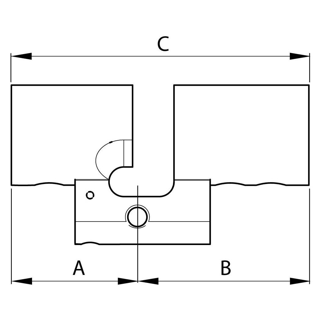 Kaba Gehäuse Doppelzylinder RZ Modular Typ 2215 A-1 (4165)