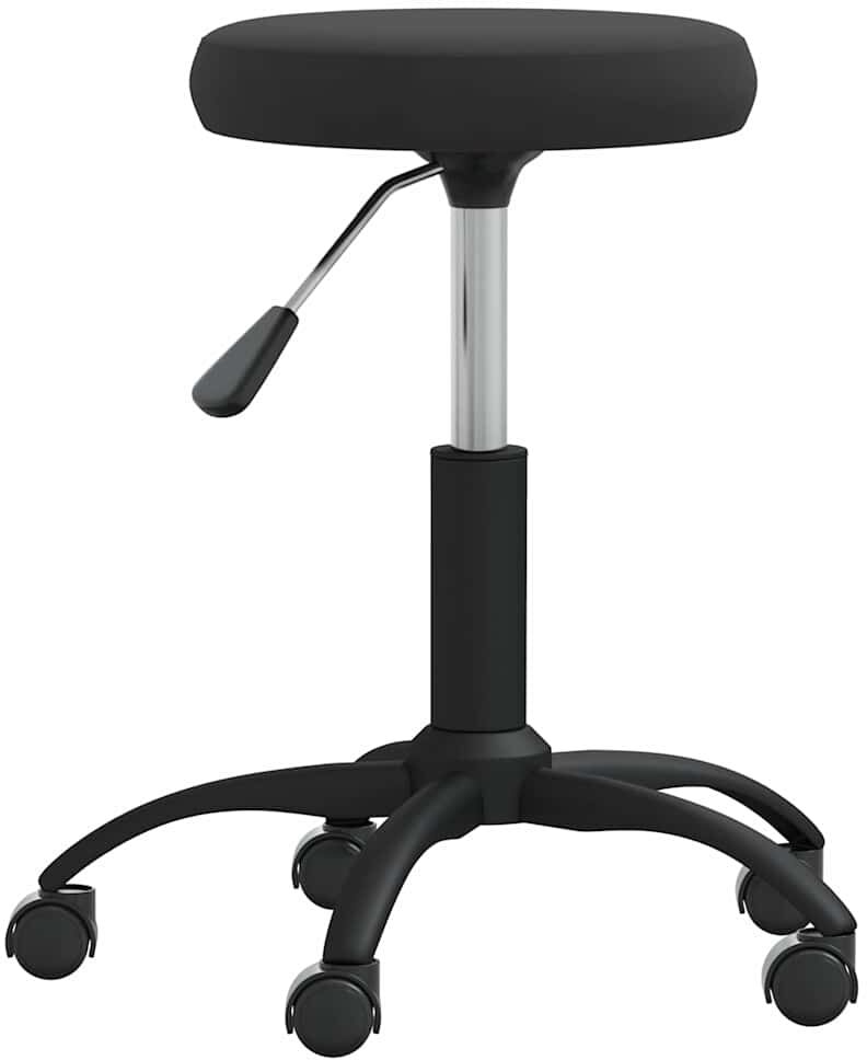 vidaXL Tabouret de massage Velours Noir