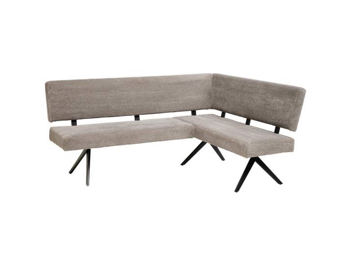 Livetastic Eckbank, Grau, Metall, 5-Sitzer, L-Form, 190x150 cm, Esszimmer, Bänke, Eckbänke