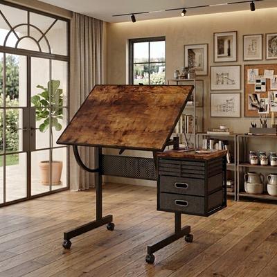 Kodotan sofa 1500 pieces Jigsaw Puzzle metal Table board for adults gift with 4 trays, 2 Storage drawers and 4 wheels (black)