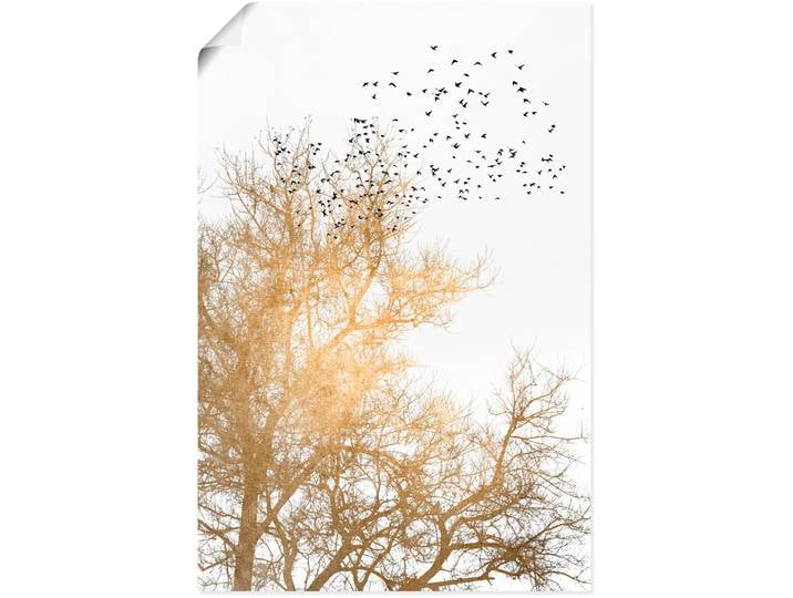 Poster ARTLAND Goldener Himmel , weiss (farbe bild(er): weiß), B:40cm H:60cm, Bilder, Poster, ohne Rahmen