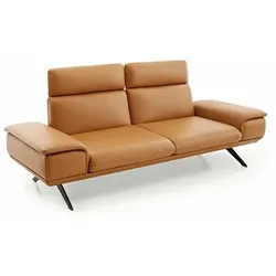 KOINOR Sofa Elements Leder Orange Bernstein 2,5-Sitzer