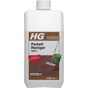 HG Bodenpflege Parkett Glanz, Konzentrat, reinigt & schützt Parkett und Holz, 1 Liter