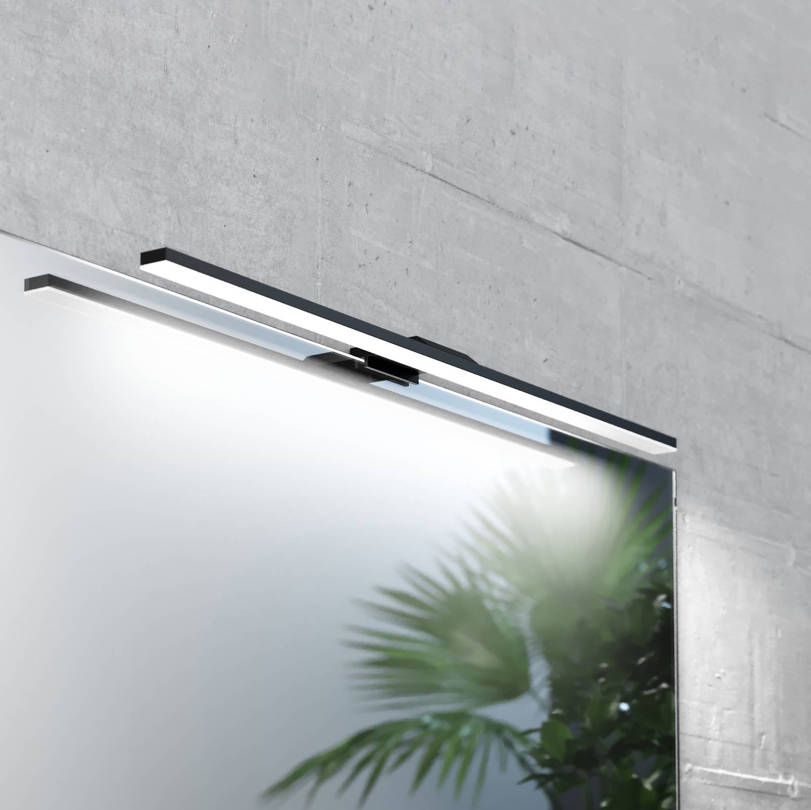 Wandlampe Triga MCJ, schwarz, für Badezimmer, Aluminium, Modern, Wandleuchte, Wandlampe Bad