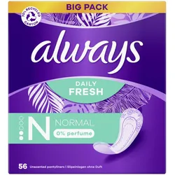 always Slipeinlagen Daily Fresh Normal 56 St.