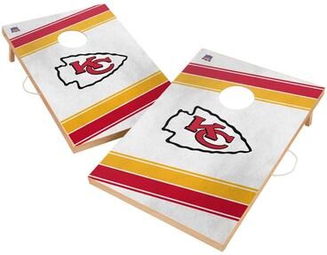 Skip's Garage Kansas City Chiefs NFL 2x4 Tailgate Cornhole Boards