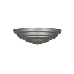 Bailey Deckenkappe Kunststoff groß grau RAL9007
