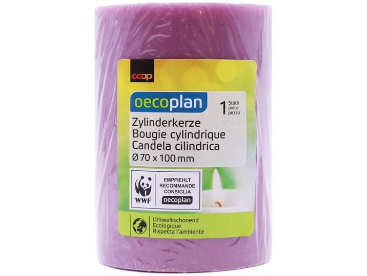 Oecoplan Zylinderkerze 70x100mm magenta