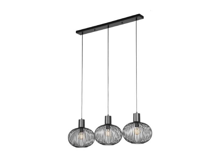Hängelampe GILA 33x150cm 10W schwarz