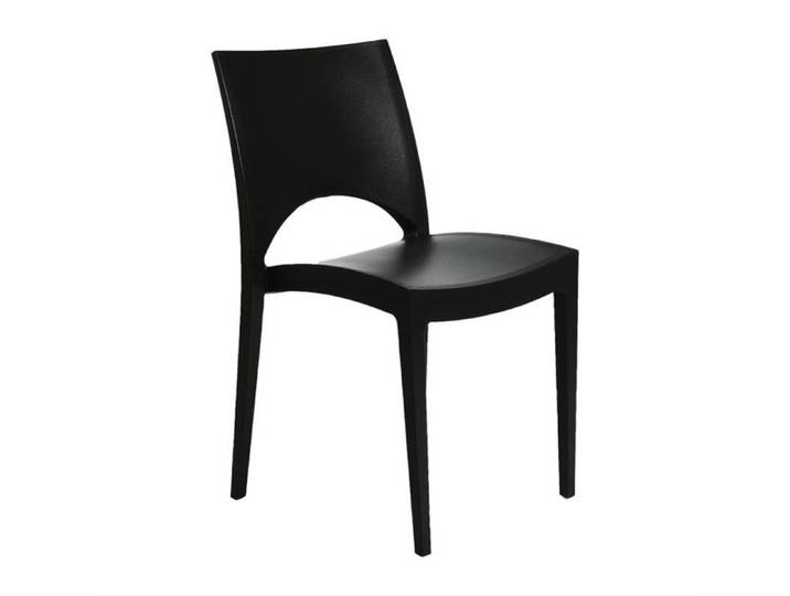 Chaise Empilable en Polypropylène - Materiel CHR PRO - Gris - l- L1- P- h- Polypropylène