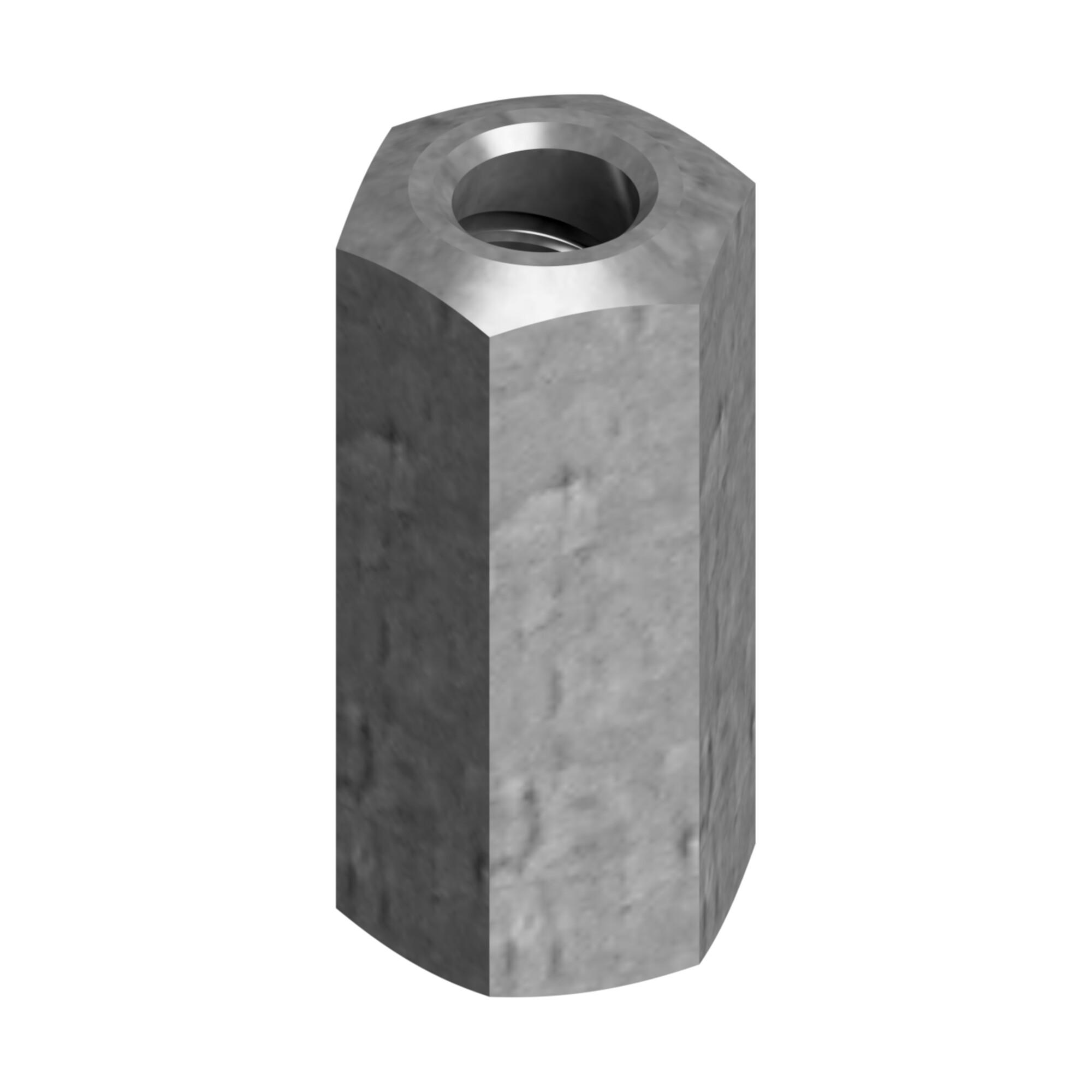 Schake Sechskantmuttern SW30, Länge: 70 mm (11306)