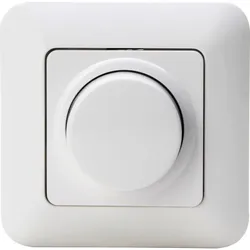 Kopp 844902012 CADIZ - LED Druck-Wechsel-Dimmer 3-30W, Farbe: arktisweiß