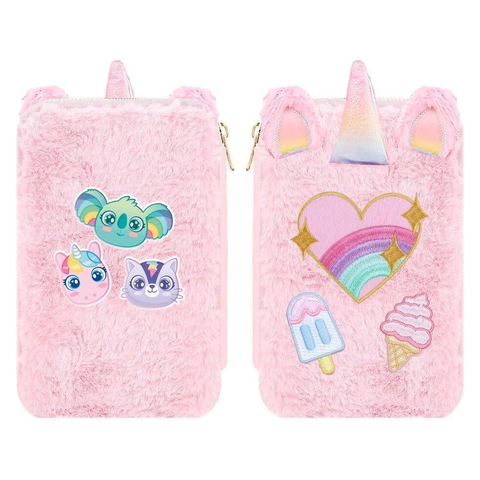 Kids Zweikammer-Plüsch-Schulrucksack für die Schule, Einfach, 33-teiliges Set / Kl11689 (70615302)